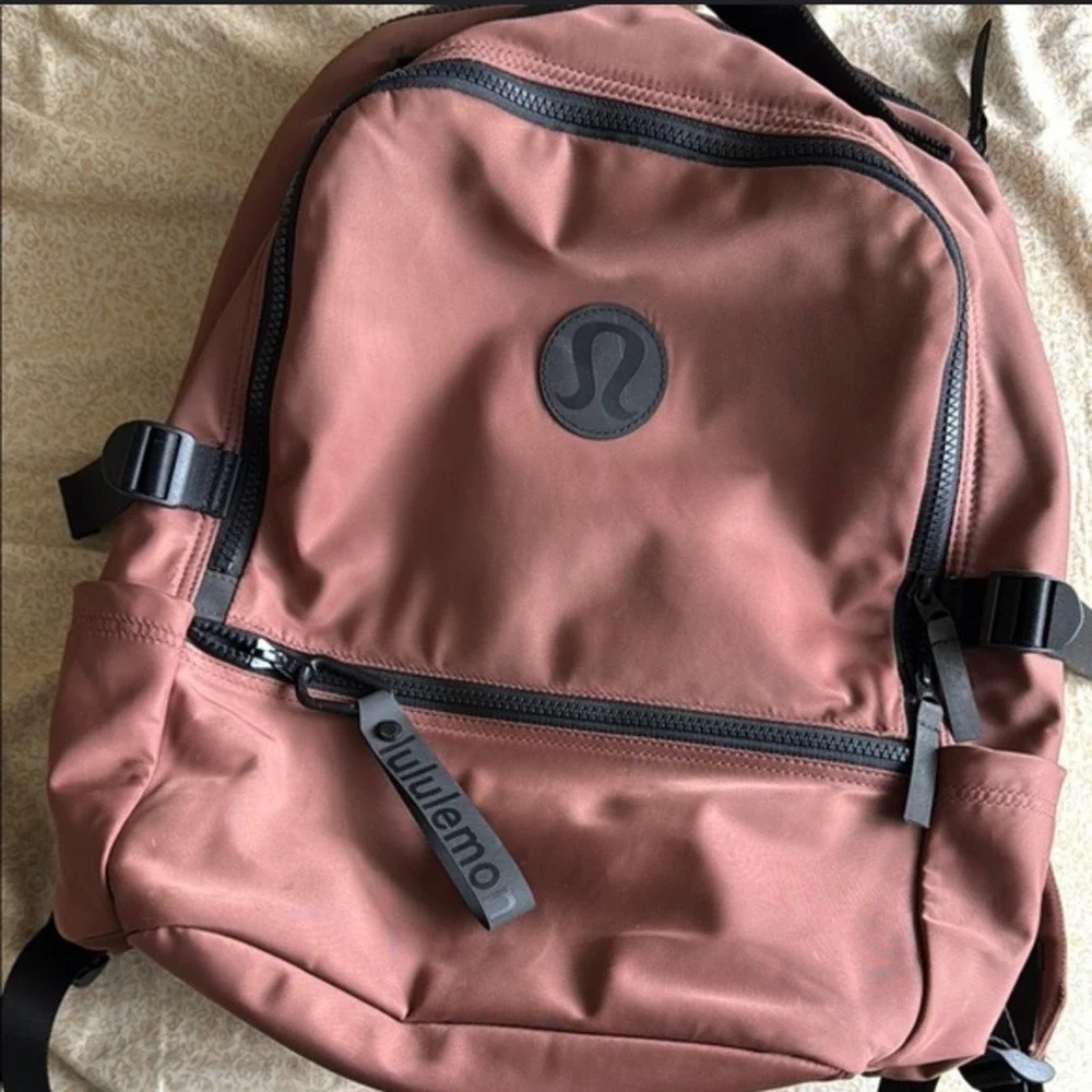 Lululemon New Crew Backpack 22L Rust Clay Brown Water Repellent Travel Bag